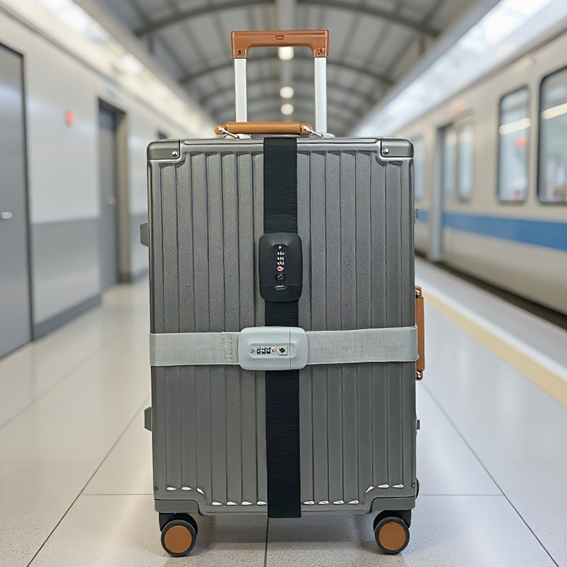 TSA Lock Travel Suitcase Packing Strap, 1 Reusable 78.74-Inch Luggage Strap