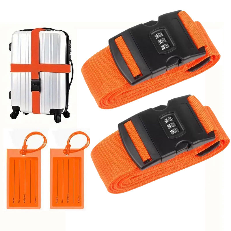 Set of 4 Luggage Straps Designed for Heavy-Duty Use