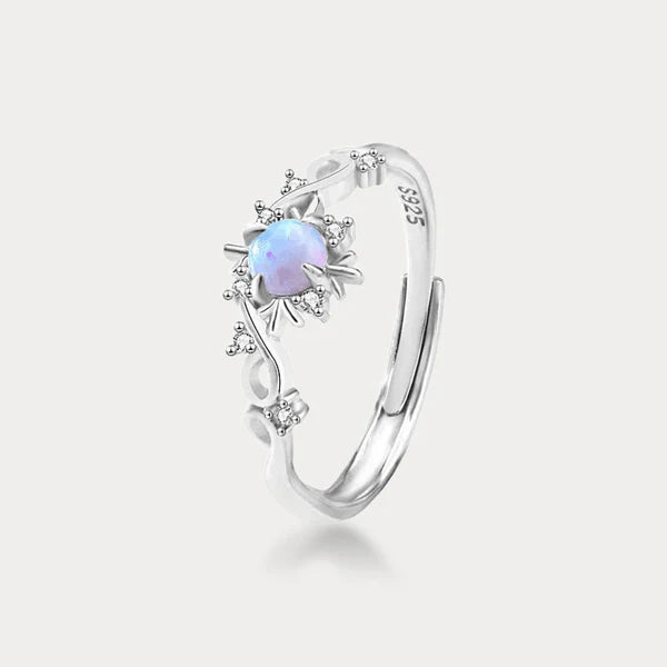Thaya 925 Silver Christmas Snowflake Ring