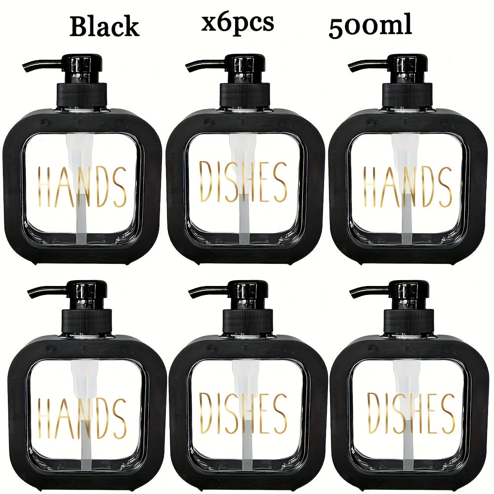 6pcs Refillable Liquid Dispensers – 10oz\u002F16.9oz (300ml\u002F500ml)
