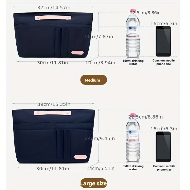 Large Capacity | Nylon Large Capacity Women's Nylon Zipper Organizer