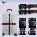 2pcs of Travel Luggage Straps with Unique Patterns