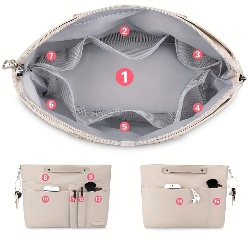 Large Capacity | Nylon Large Capacity Women's Nylon Zipper Organizer