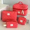 Multi-Piece Berry Color Luggage Organizer Set
