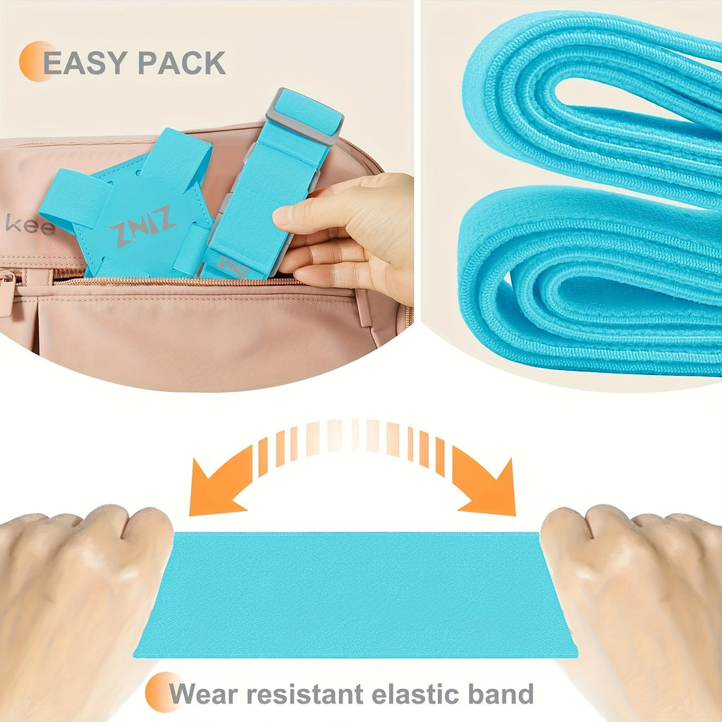 2pcs Heavy-Duty Luggage Bungee Cords - Adjustable, Elastic