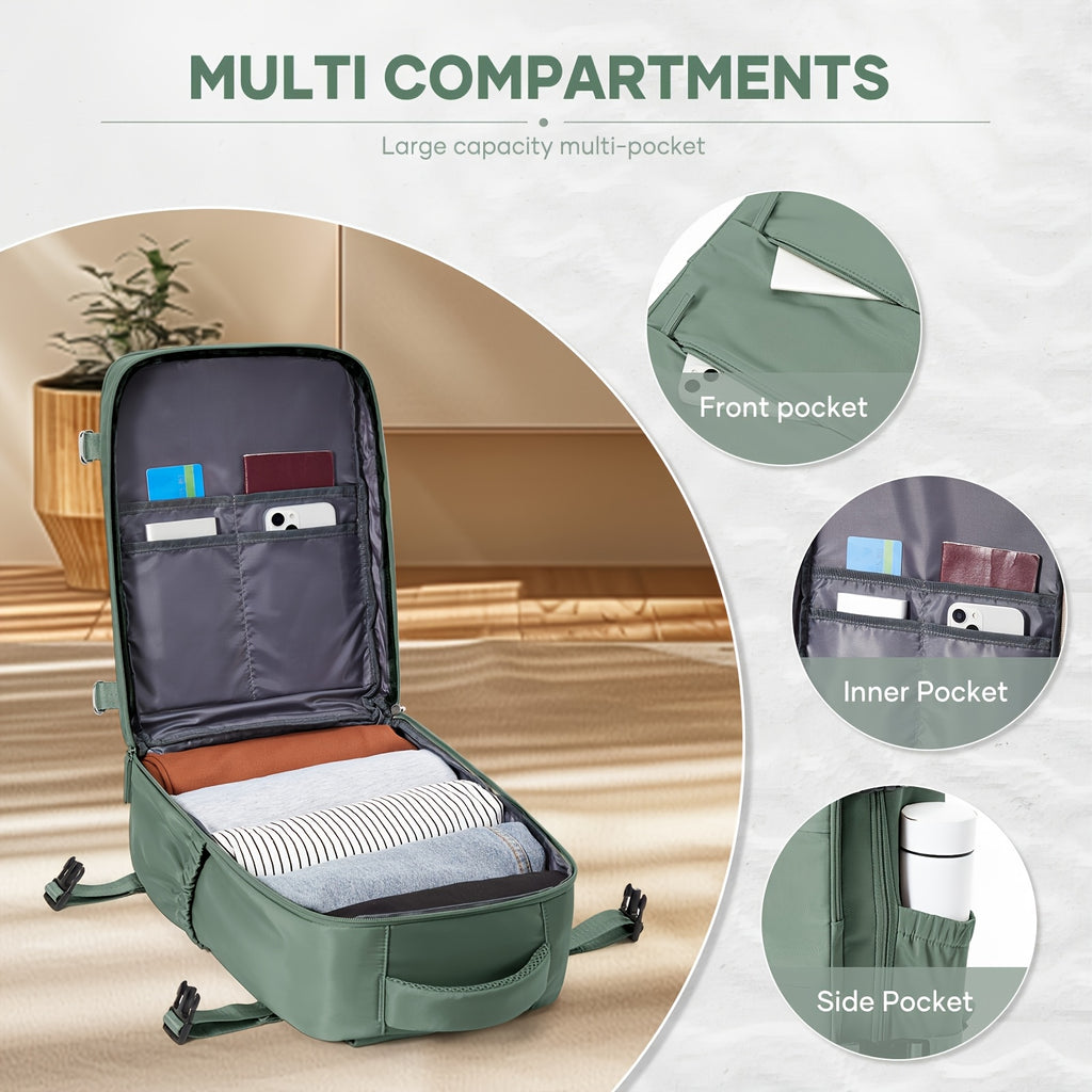 Travel Multi-Piece Set, 6pcs Storage Bag with Travel Backpack Combo