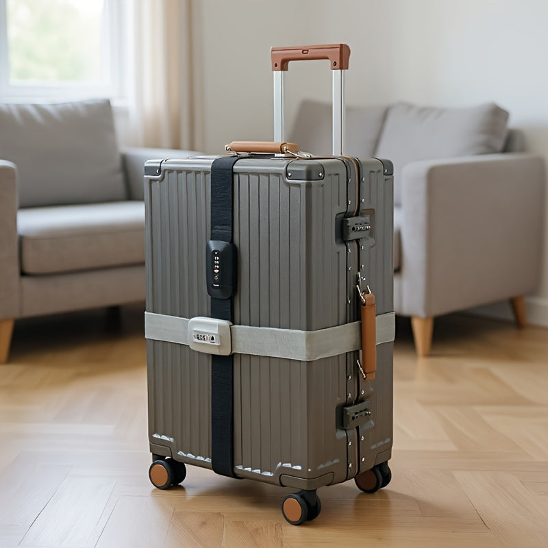 TSA Lock Travel Suitcase Packing Strap, 1 Reusable 78.74-Inch Luggage Strap