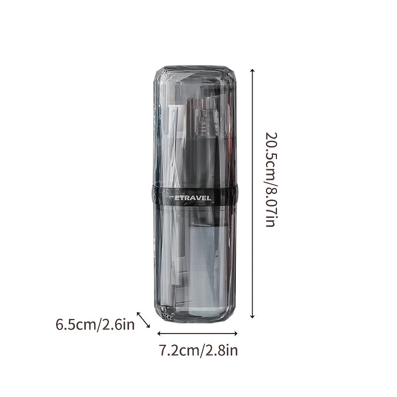 Men's Premium Travel Toiletry Kit - Portable Shower & Dental Set with Foldable Cup