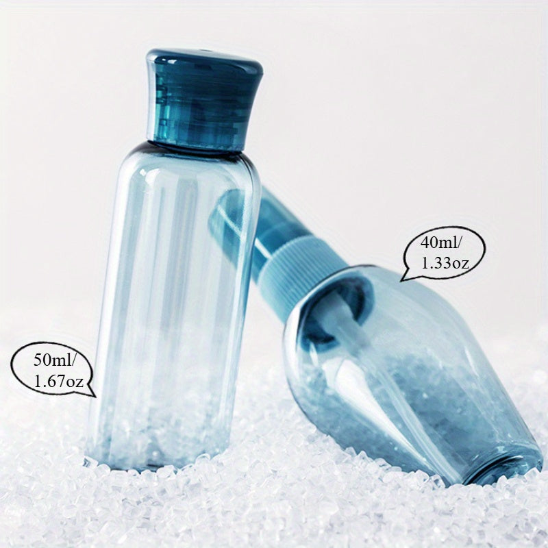 Deep Blue Secret Business Travel Essential Bottle Set, 9pcs